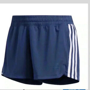 Adidas aeroready pacer gym workout shorts navy blue white sz 3XL XXXL